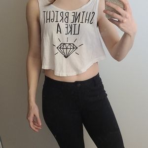White Crop Top